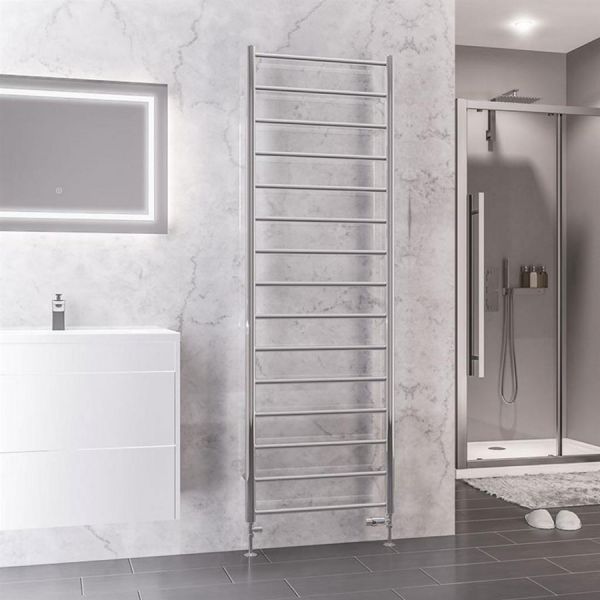 Eastbrook Tuscan Round 1800 x 600 Chrome Towel Rail #2