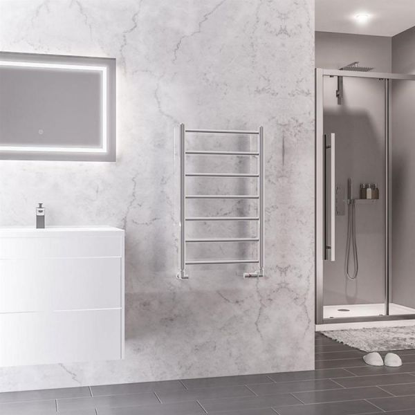 Eastbrook Tuscan Round 800 x 500 Chrome Towel Rail #2