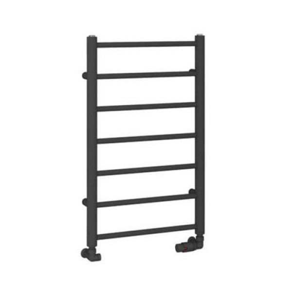Eastbrook Tuscan Round 800 x 500 Matt Anthracite Towel Rail