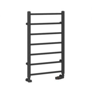 Eastbrook Tuscan Round 800 x 500 Matt Anthracite Towel Rail