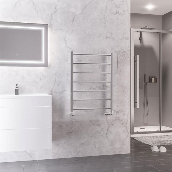 Eastbrook Tuscan Round 800 x 600 Chrome Towel Rail #2