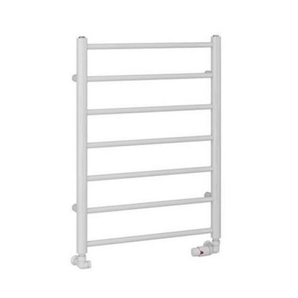 Eastbrook Tuscan Round 800 x 600 Gloss White Towel Rail