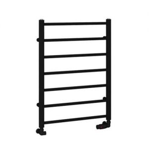 Eastbrook Tuscan Round 800 x 600 Matt Black Towel Rail