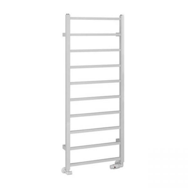 Eastbrook Tuscan Square 1200 x 500 Gloss White Towel Rail