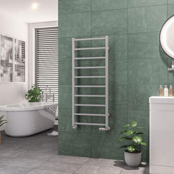 Eastbrook Tuscan Square 1200 x 500 Matt Grey Towel Rail #2