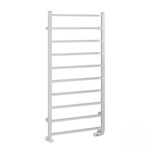 Eastbrook Tuscan Square 1200 x 600 Gloss White Towel Rail