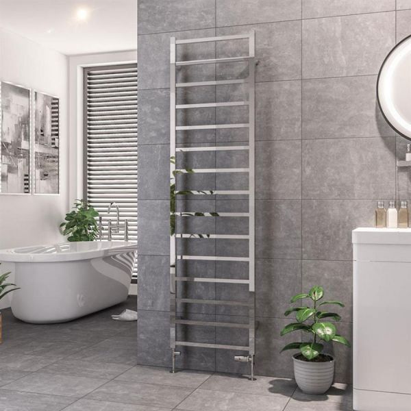 Eastbrook Tuscan Square 1800 x 500 Chrome Towel Rail #2