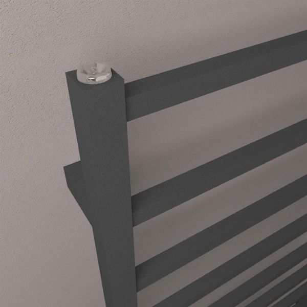 Eastbrook Tuscan Square 1800 x 500 Matt Anthracite Towel Rail #3