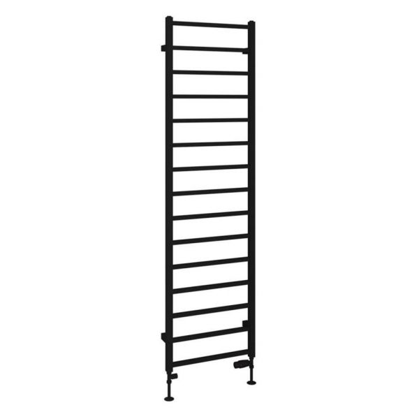 Eastbrook Tuscan Square 1800 x 500 Matt Black Towel Rail