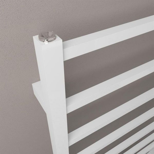 Eastbrook Tuscan Square 1800 x 600 Gloss White Towel Rail #3