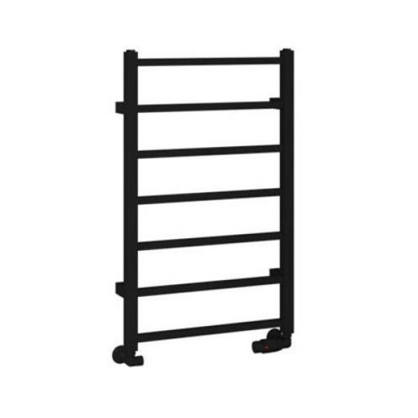 Eastbrook Tuscan Square 800 x 500 Matt Black Towel Rail
