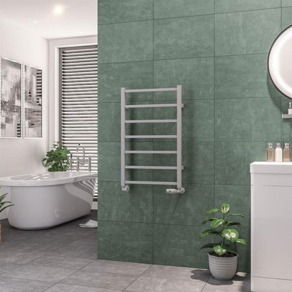 Eastbrook Tuscan Square 800 x 500 Matt Grey Towel Rail #2