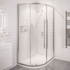 Eastbrook Vantage 2000 Chrome Offset Quadrant Shower Enclosure 1200 x 760mm