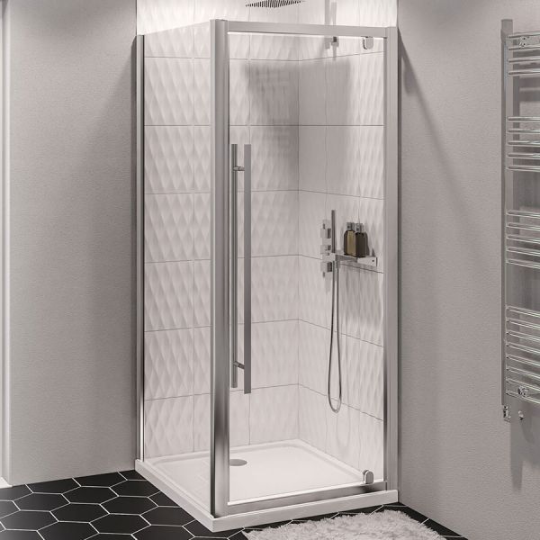 Eastbrook Vantage 2000 Chrome Pivot Shower Door 760mm