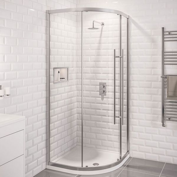Eastbrook Vantage 2000 Chrome Quadrant Shower Enclosure 900 x 900mm
