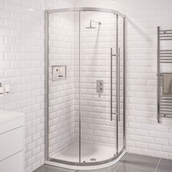 Eastbrook Vantage 2000 Chrome Quadrant Shower Enclosure 1000 x 1000mm