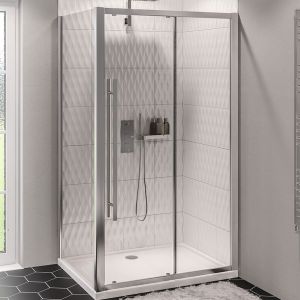 Eastbrook Vantage 2000 Chrome Sliding Shower Door 1100mm