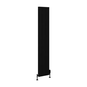Eastbrook Vesima 1800 x 303 Matt Black Aluminium Designer Radiator