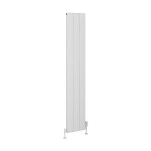 Eastbrook Vesima 1800 x 303 Matt White Aluminium Designer Radiator