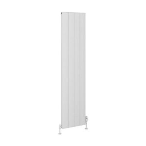 Eastbrook Vesima 1800 x 403 Matt White Aluminium Designer Radiator