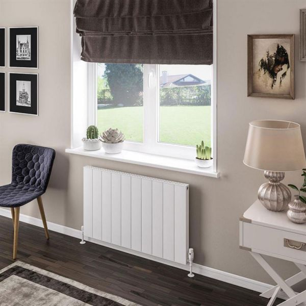Eastbrook Vesima 600 x 1003 Matt White Aluminium Designer Radiator #2