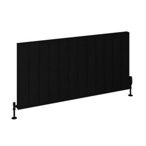 Eastbrook Vesima 600 x 1203 Matt Black Aluminium Designer Radiator