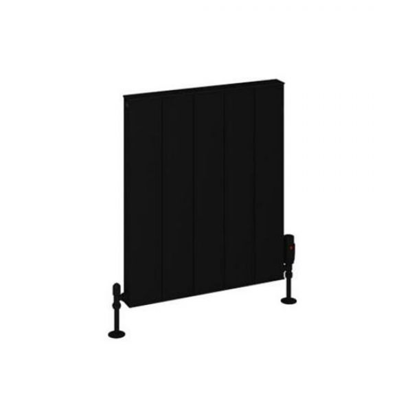 Eastbrook Vesima 600 x 503 Matt Black Aluminium Designer Radiator