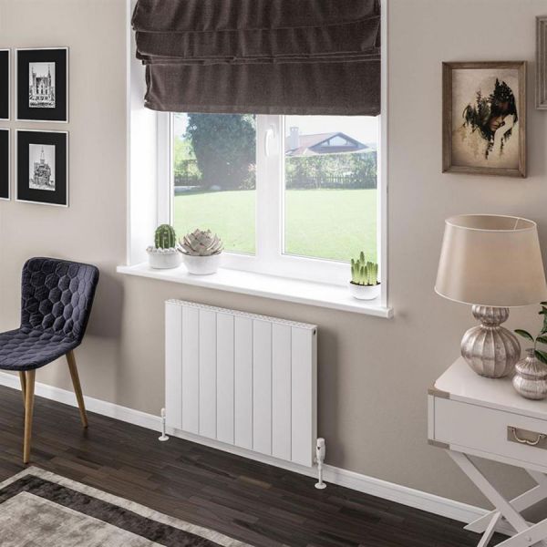 Eastbrook Vesima 600 x 803 Matt White Aluminium Designer Radiator #2