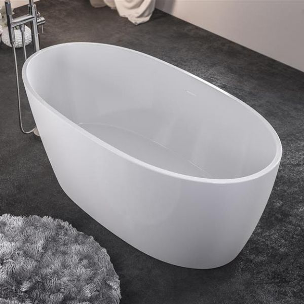 Eastbrook Wandsworth Gloss White Double Ended Freestanding Bath 1500 x 725mm #2