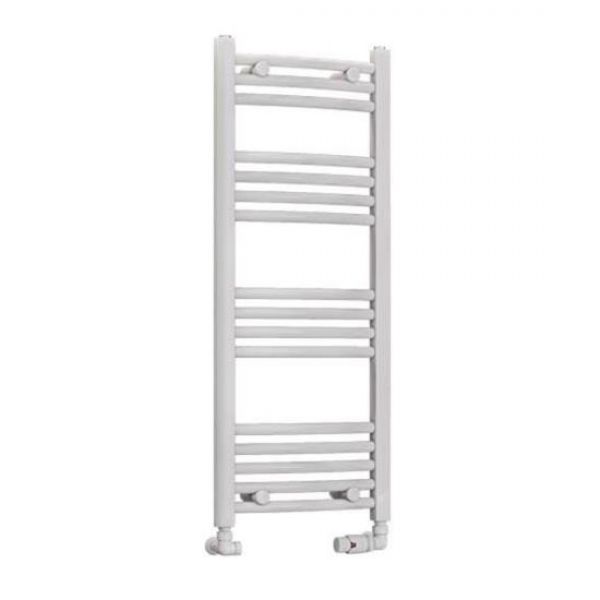 Eastbrook Wendover 1000 x 400 Curved White Towel Rail