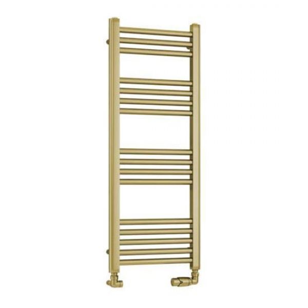 Eastbrook Wendover 1000 x 400 Straight Brushed Brass Towel Rail