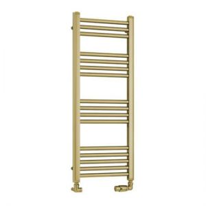Eastbrook Wendover 1000 x 400 Straight Brushed Brass Towel Rail
