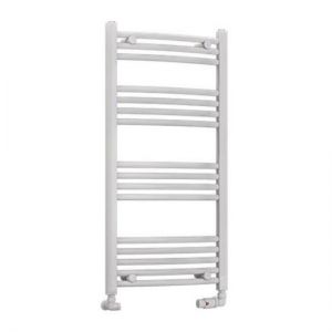 Eastbrook Wendover 1000 x 500 Curved White Towel Rail