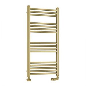 Eastbrook Wendover 1000 x 500 Straight Brushed Brass Towel Rail