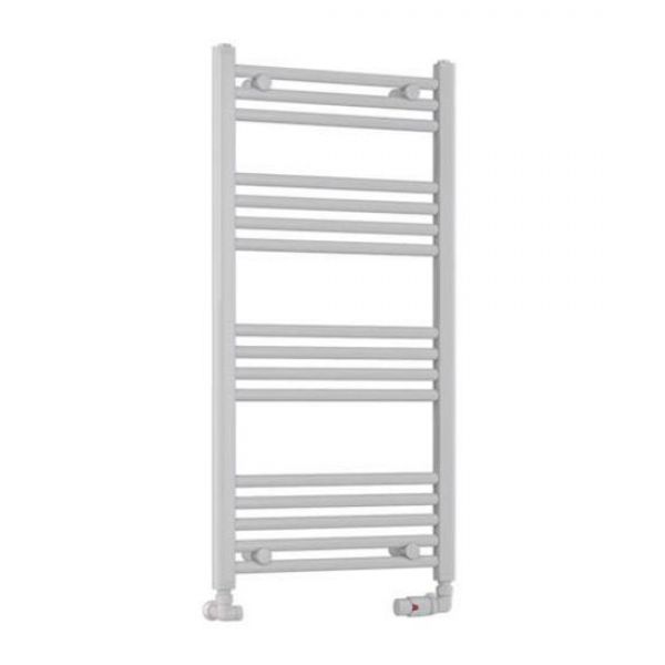 Eastbrook Wendover 1000 x 500 Straight White Gloss Towel Rail