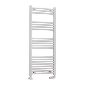Eastbrook Wendover 1200 x 500 Curved White Towel Rail