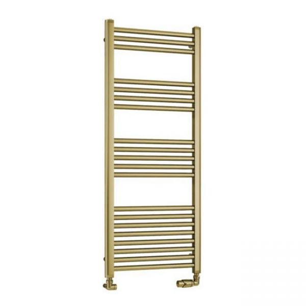 Eastbrook Wendover 1200 x 500 Straight Brushed Brass Towel Rail