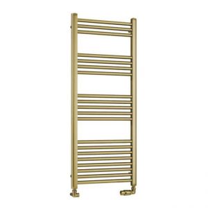Eastbrook Wendover 1200 x 500 Straight Brushed Brass Towel Rail