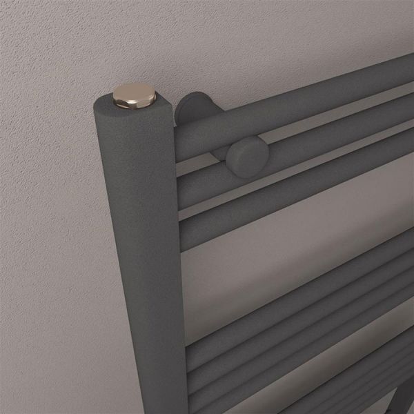 Eastbrook Wendover 1200 x 500 Straight Anthracite Towel Rail #3