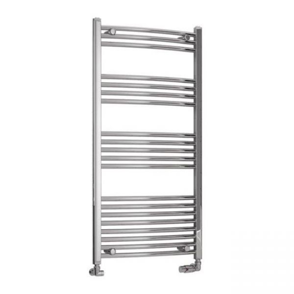Eastbrook Wendover 1200 x 600 Curved Chrome Towel Rail