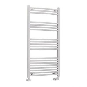 Eastbrook Wendover 1200 x 600 Curved White Towel Rail