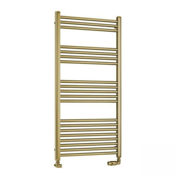 Eastbrook Wendover 1200 x 600 Straight Brushed Brass Towel Rail