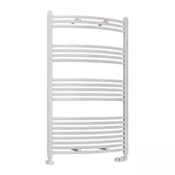 Eastbrook Wendover 1200 x 750 Curved White Towel Rail
