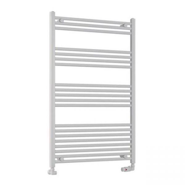 Eastbrook Wendover 1200 x 750 Straight White Gloss Towel Rail