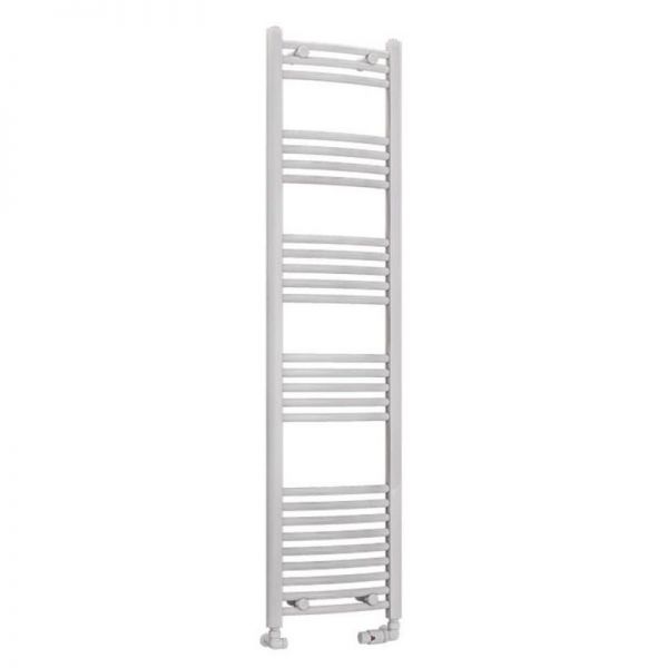 Eastbrook Wendover 1600 x 400 Curved White Towel Rail