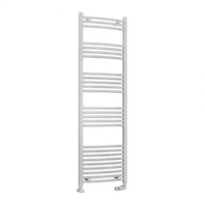Eastbrook Wendover 1600 x 500 Curved White Towel Rail