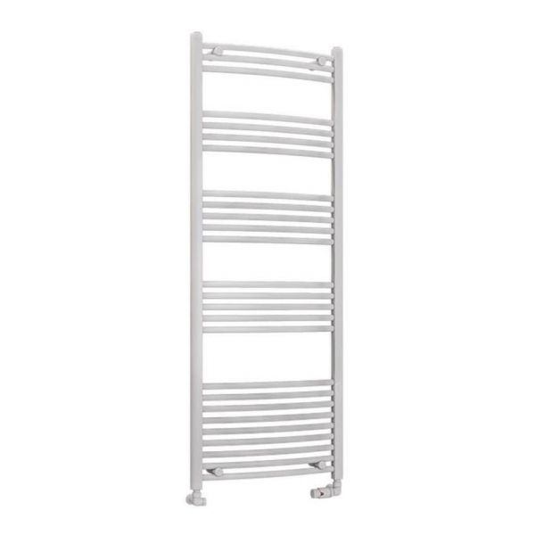 Eastbrook Wendover 1600 x 600 Curved White Towel Rail