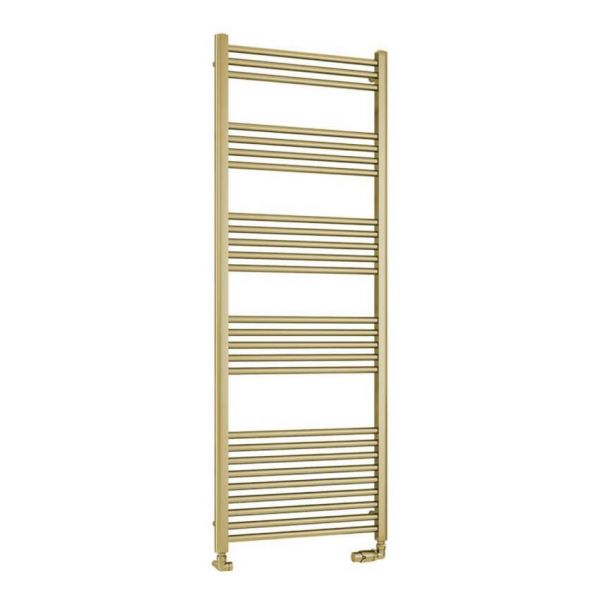 Eastbrook Wendover 1600 x 600 Straight Brushed Brass Towel Rail