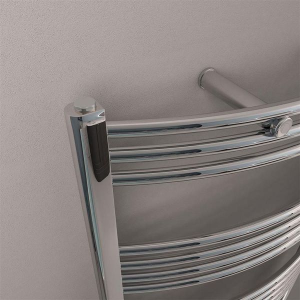 Eastbrook Wendover 1600 x 750 Curved Chrome Towel Rail #3