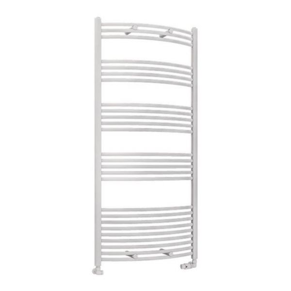 Eastbrook Wendover 1600 x 750 Curved White Towel Rail